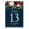 Rustic Burgundy Navy Blue & Red  Flowers  & Lights