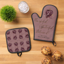 Rustic Burgundy Pumpkin Thanksgiving Personalized