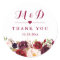 Rustic Burgundy Red  Floral Monogram Wedding Favor