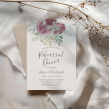 Rustic Burgundy Rose Wedding Rehearsal Dinner