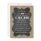 Rustic Burlap and Chalkboard I DO BBQ Custom
