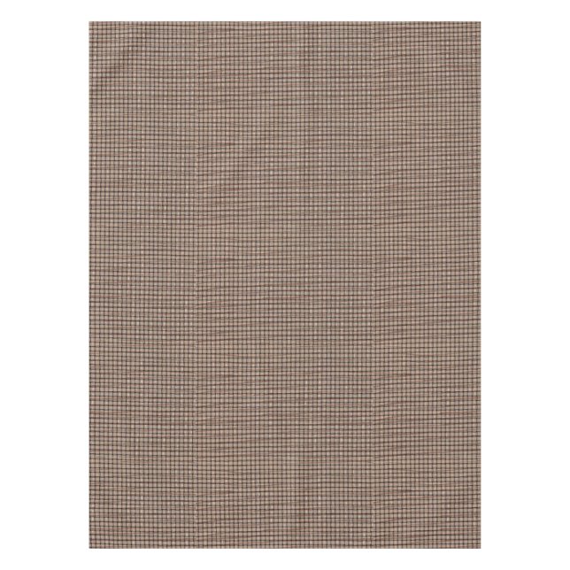 Rustic Burlap Basket Weave Look Table Cloth (Front)