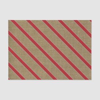 Rustic Burlap Candy Cane Tissue Paper