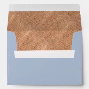 Rustic Burlap & Gingham Country Wedding Envelope