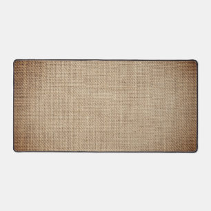 Rustic Burlap Image Desk Mat