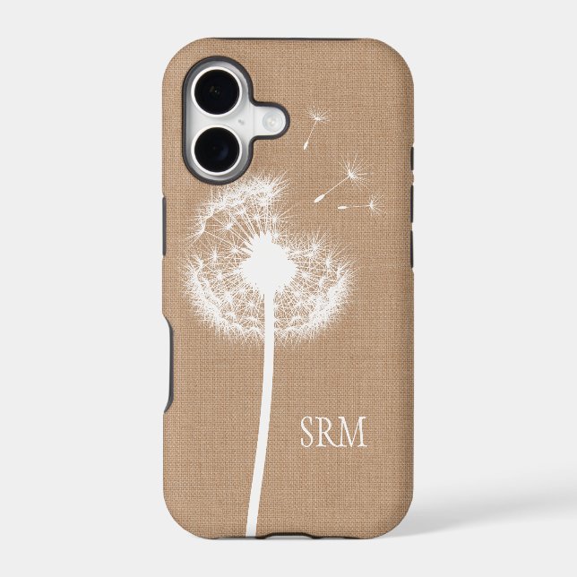Rustic Burlap iPhone 5 Case (Back)