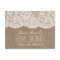 Rustic Burlap & Lace Bridal Shower Recipe Cards
