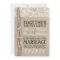 Rustic Burlap Lace Pearly Twine Wedding Invitation
