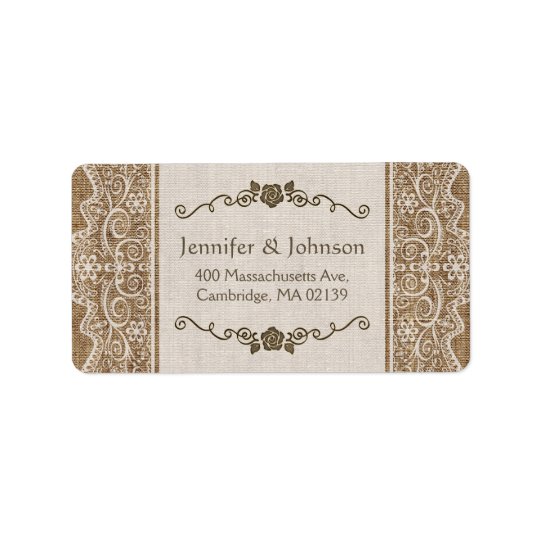 Rustic Burlap Lace Wedding