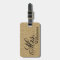 Rustic Burlap Mrs Travel Luggage Tag Newly Weds