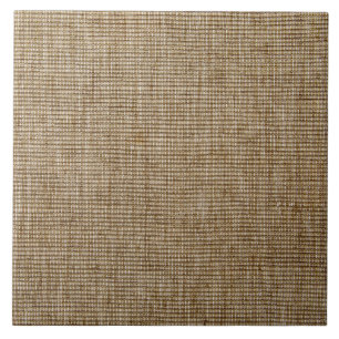 Rustic Burlap Nature Pattern Ceramic Tile – Natura