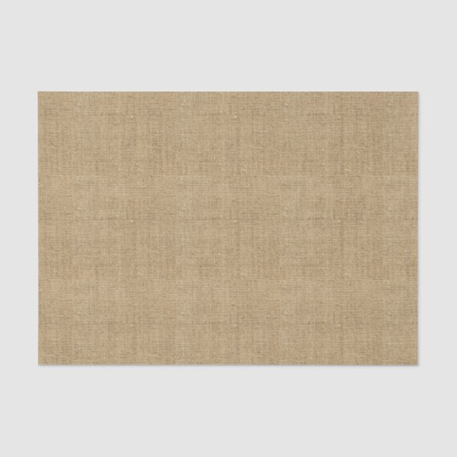 Rustic Burlap Print Tissue Paper (Front)