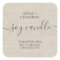 Rustic Burlap Soy Candle Label