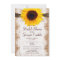 Rustic Burlap Sunflower Bridal Shower Invitations