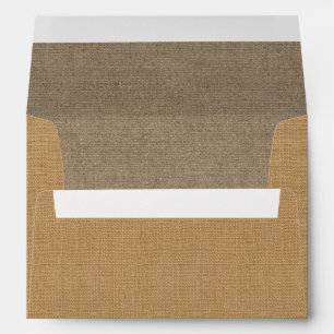 Rustic Burlap Texture Envelopes