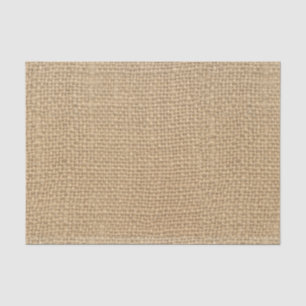 Rustic Burlap Vintage Brown Background Tissue Paper