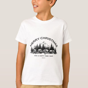 Rustic Cabin Christmas T-Shirt