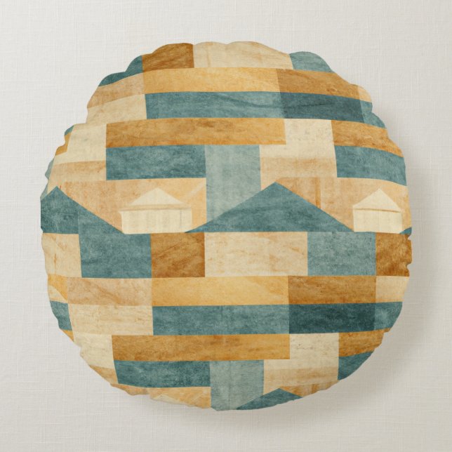 Rustic/Cabin/Lodge/Mountain  Round Pillow (Front)