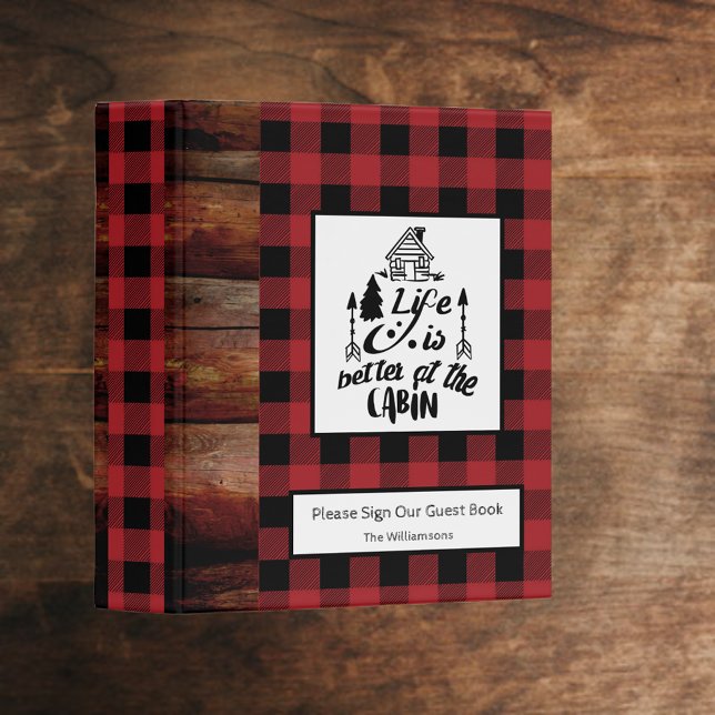 Rustic Cabin Vacation Rental Guest Book Binder (Creator Uploaded)