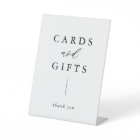 Rustic Calligraphy Cards and Gifts Pedestal Sign