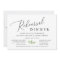 Rustic Calligraphy Greenery Rehearsal Dinner