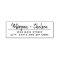 Rustic Calligraphy Wedding Return Address