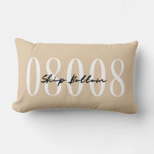 Rustic Camel Zip Code City Personalized Pillow