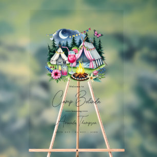 Rustic Camp Bride Bienvenue transparent