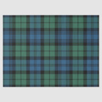 Rustic Campbell Plaid Blue Green Tartan