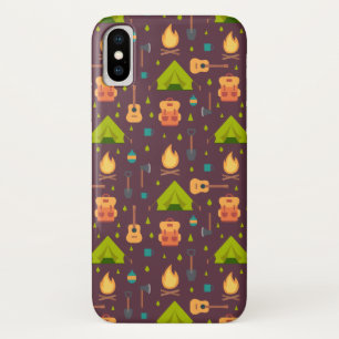 Rustic Camping Pattern Tents and Guitars Case-Mate iPhone Case