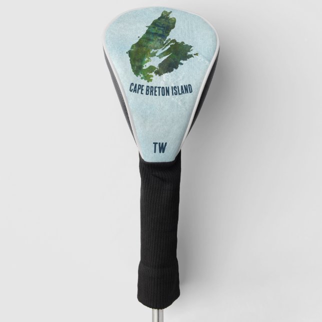 Rustic Cape Breton Island - Custom Initials Golf Head Cover (Front)