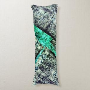 Rustic carbon-dirty disorganized layer on aquarine body pillow