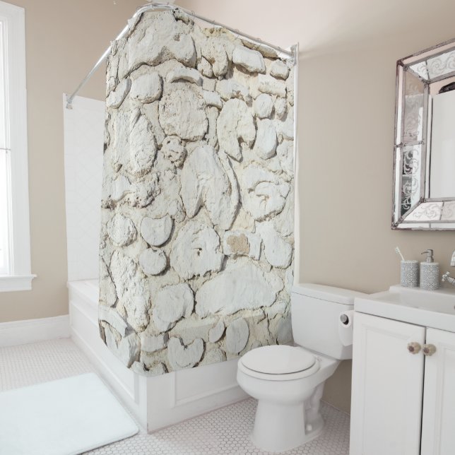 Rustic Caribbean Coral Stone Wall 1 (In Situ)