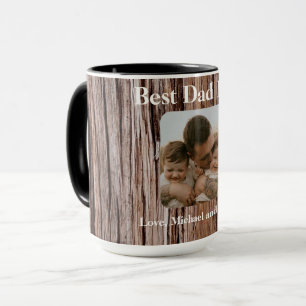 Rustic cedar bark, natural tree outdoors pattern  mug