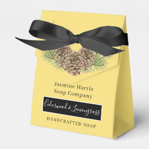 Rustic Cedarwood Lemongrass Artisan Soap Favour Bo Favor Box