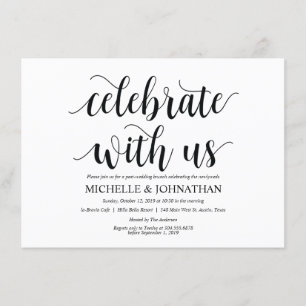 Rustic Celebrate with us Brunch Invitation Card