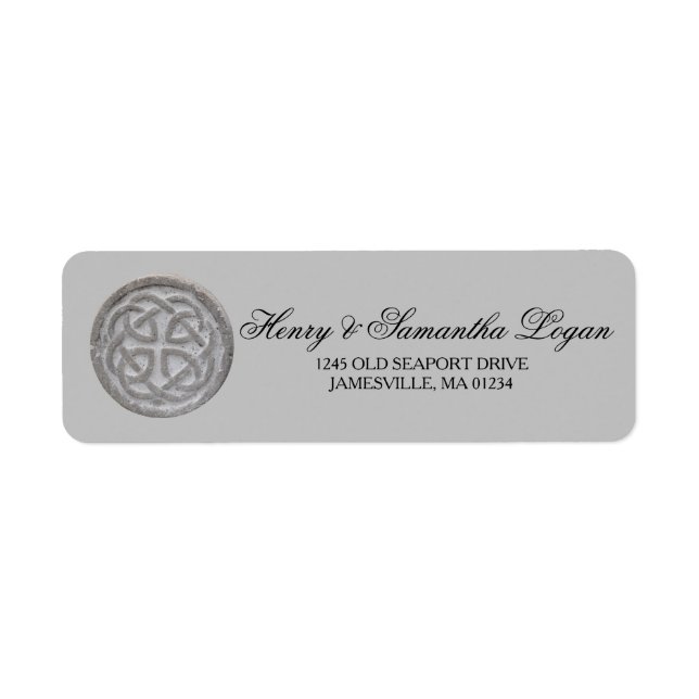 Rustic Celtic Knot Return Address Labels (Front)