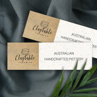 RUSTIC CERAMIC TERRACOTTA SPECKLED TEXTURE LOGO