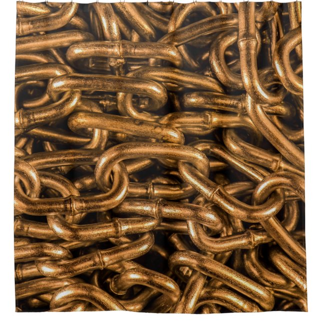 Rustic Chain: Abstract Metallic Background (Front)