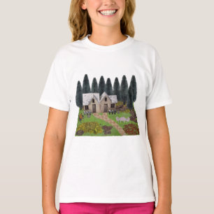 Rustic chalet with stepping stones for summer camp T-Shirt