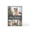 Rustic Chalkboard 4 Photo Collage Christmas