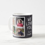 Rustic Chalkboard 8 Photo Collage  Love You Aunt Coffee Mug<br><div class="desc">Unique 8 photo collage mug to express your love and affection to your favorite aunt.</div>