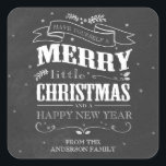 Rustic Chalkboard Christmas Sticker<br><div class="desc">Rustic Chalkboard Christmas sticker. Customizable. Part of a collection.</div>