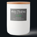 Rustic Chalkboard Merry Christmas Food Label<br><div class="desc">Christmas label for jars,  with a simple green twig against a chalkboard background,  and a trendy brush script.</div>