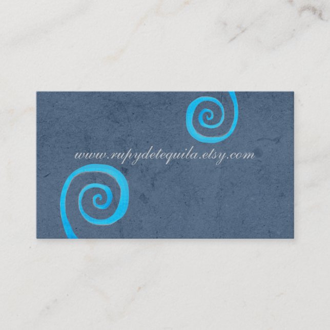 Rustic chalkboard Vintage Business Card (Front)
