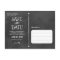 Rustic Chalkboard Wedding Photo Save the Date