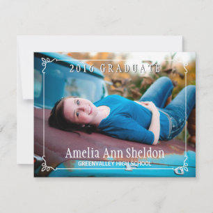 Rustic Charm Graduation Open House Invite