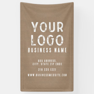 Rustic Charm Kraft Paper Business  Banner