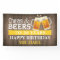 Rustic Cheers and Beers Happy 30th Birthday Yellow
