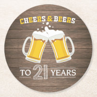Rustic Cheers and Beers to 21 Years